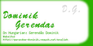 dominik gerendas business card