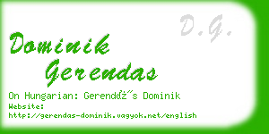 dominik gerendas business card